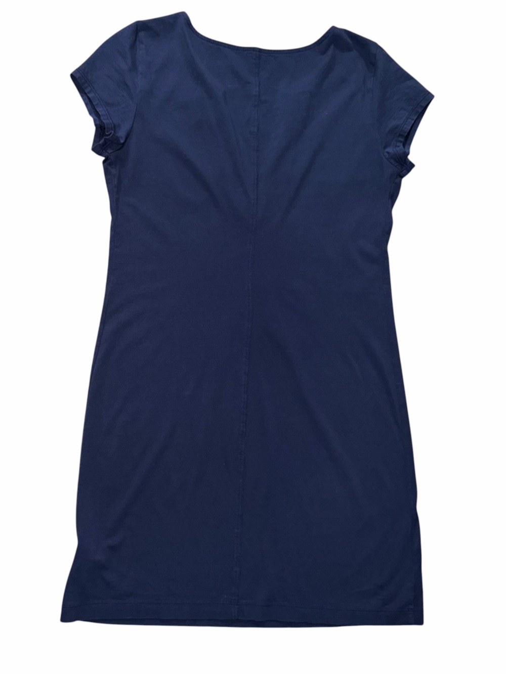 Lilly Pulitzer Brewster T-Shirt Dress Navy Blue White Rope Trim Pima Cotton Sz M - Picture 10 of 12
